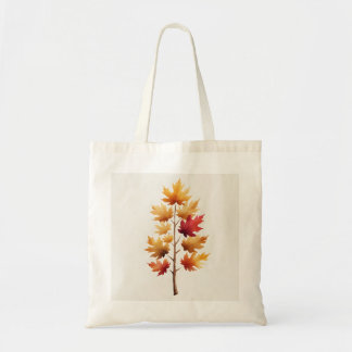 Autumn Maple Tree Watercolor Tote Bag