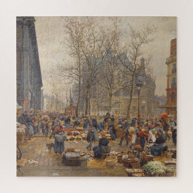 Autumn market at Les Halles Marie-Francois Jigsaw Puzzle (Vertical)