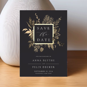 Autumn Meadow Foil Save the Date Card