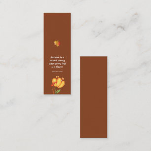 Autumn Mesmerising Mini Bookmark  Calling Card