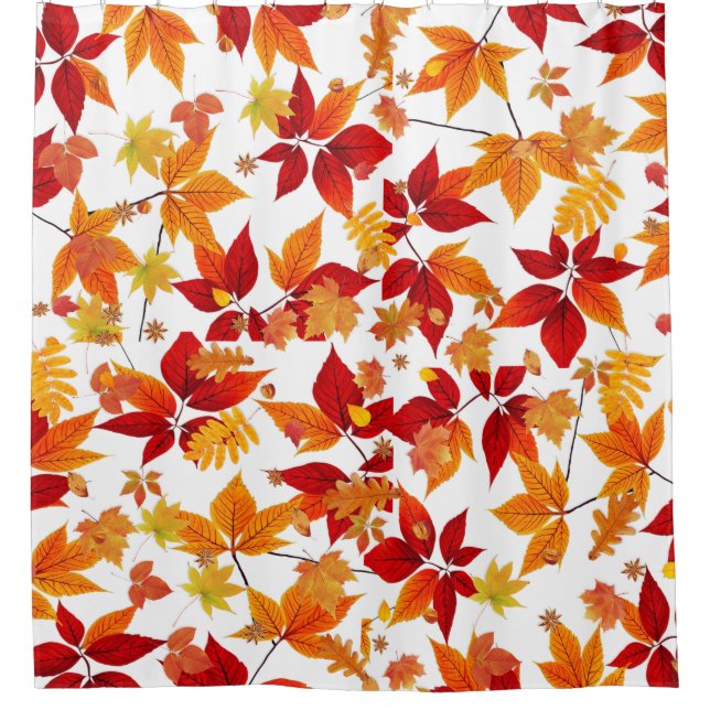 Autumn Midnight  Shower Curtain (Front)