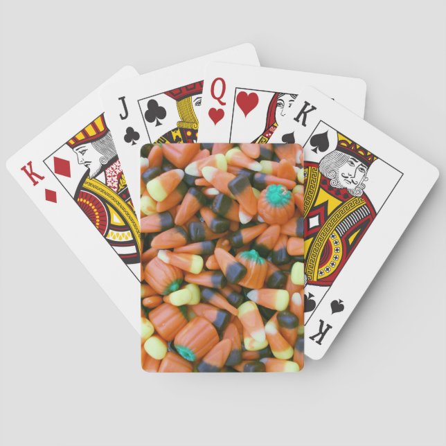 Autumn MIx Candy Corn Playing Cards (Back)