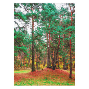 Autumn mixed forest tablecloth