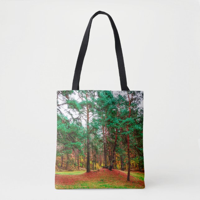 Autumn mixed forest tote bag (Front)