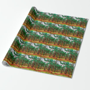 Autumn mixed forest wrapping paper