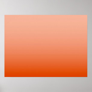 AUTUMN MOOD – Burnt Apricot deep to light Poster