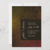 Autumn Moody Dark Modern Wedding