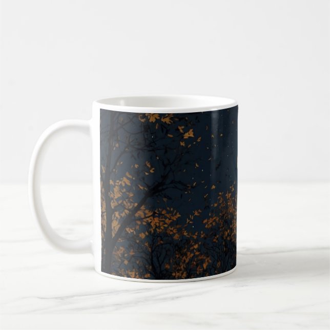 Autumn Moonlit Night Mug (Left)
