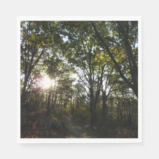 Autumn Morning at Shenandoah National Park Napkin (Front)