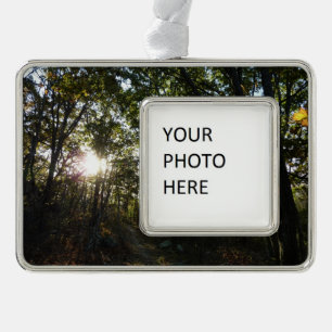 Autumn Morning at Shenandoah National Park Silver Plated Framed Ornament