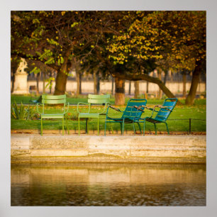 Autumn Morning in Paris France Poster