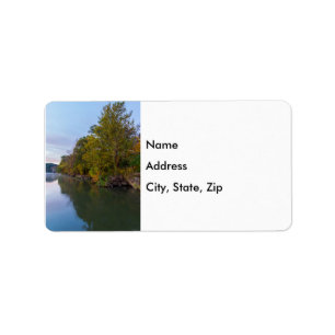 Autumn Morning Lake Springfield Address Labels