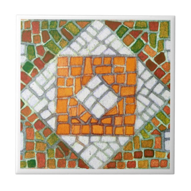 AUTUMN MOSAIC 4.25x4.25 Ceramic Tile (Front)