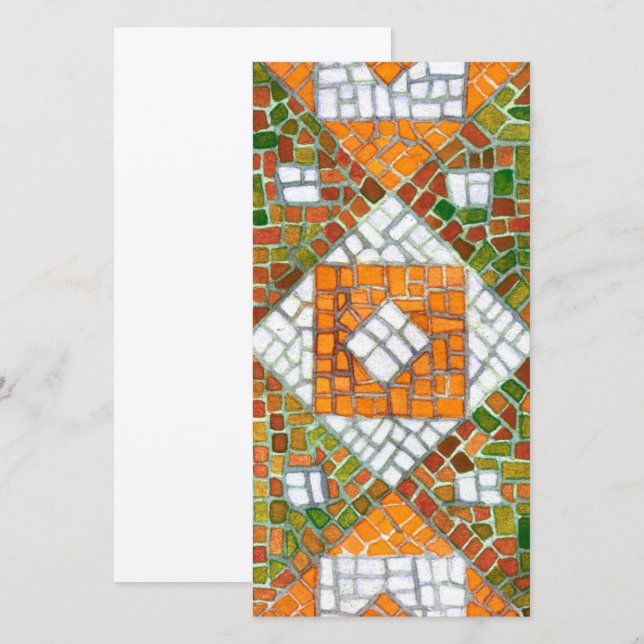 AUTUMN MOSAIC 8x4 Flat Card / Vertical (Front/Back)