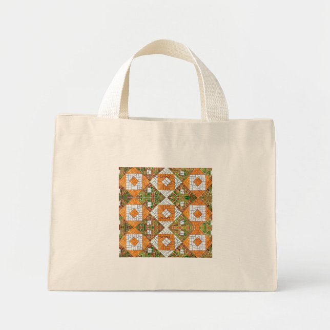 AUTUMN MOSAIC Tiny Tote Bag (Front)