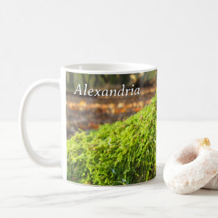 Autumn Moss in Golden Sunshine - Personalised Coffee Mug