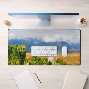 Autumn mountain scenery desk mat