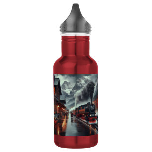 Autumn Mountain Train Journey 532 Ml Water Bottle