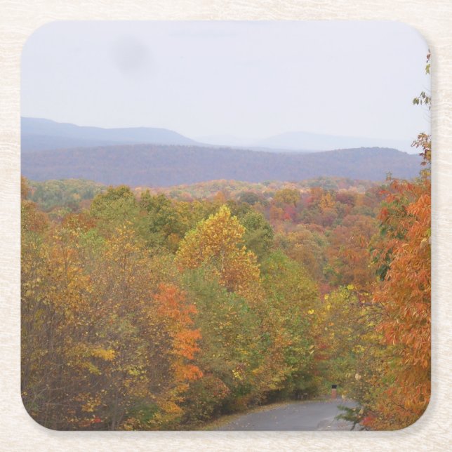 Autumn Mountain View Coaster (Front)