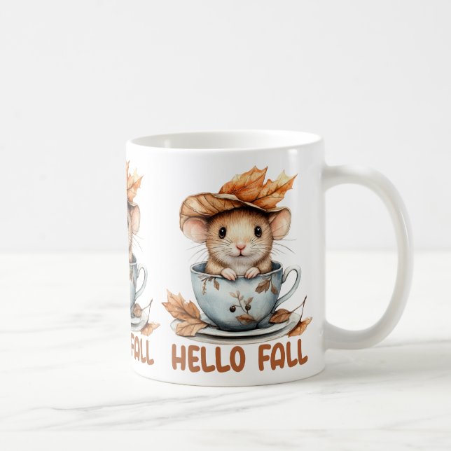 Autumn Mouse Coffee Mug (Right)