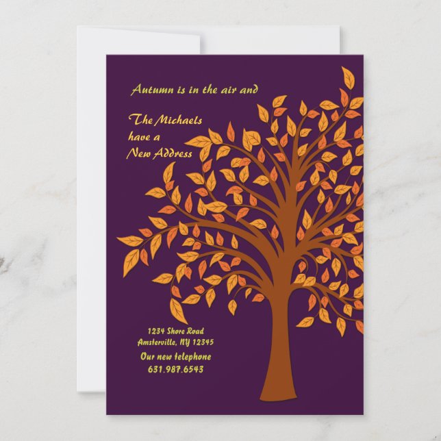 Autumn Moving Announcement (Front)