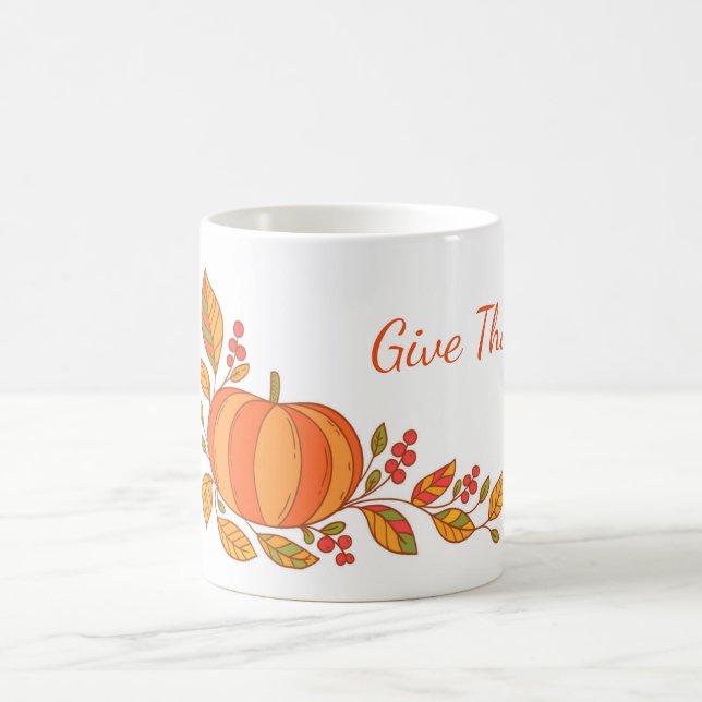 Autumn Mug-Give Thanks Coffee Mug (Center)