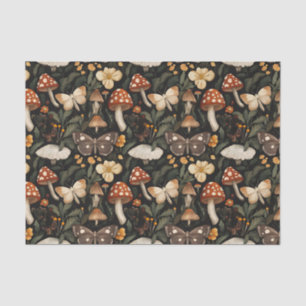 Autumn Mushroom and Flowers Fall Decoupage Tissue Paper