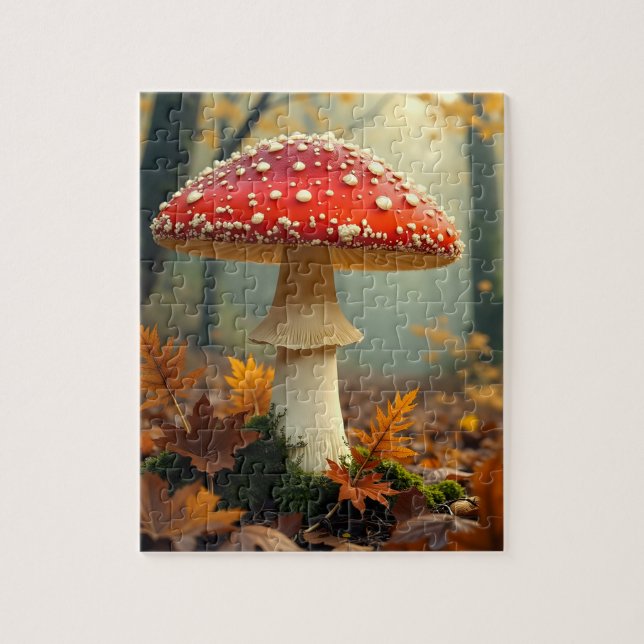Autumn Mushroom Puzzle (Vertical)