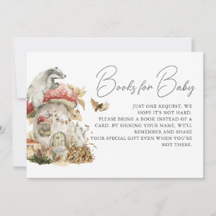 Autumn Mushroom   Woodland Forest Book Request Invitation