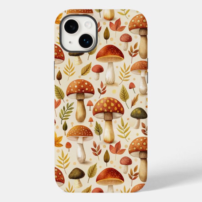 Autumn Mushrooms Case-Mate iPhone Case (Back)