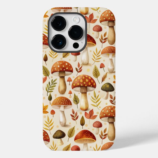 Autumn Mushrooms Case-Mate iPhone Case (Back)