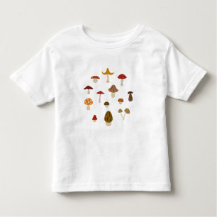 Autumn Mushrooms Toddler T-Shirt (Light)