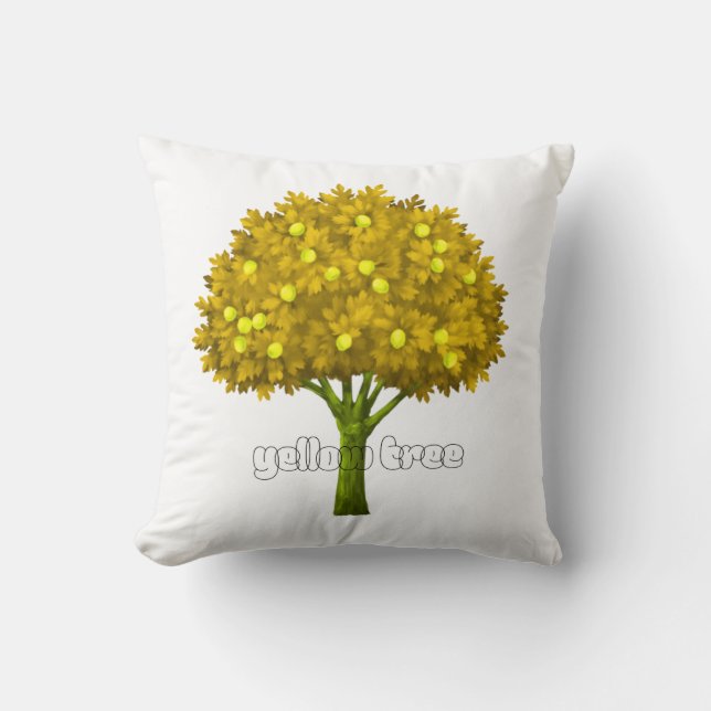 Autumn Nature Aesthetic Landscape Art Cushion (Front)