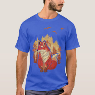 Autumn Nature Landscape Forest Animal Lover Trees T-Shirt