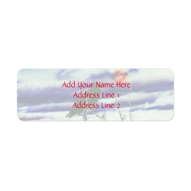 Autumn Night Return Address Label (Front)