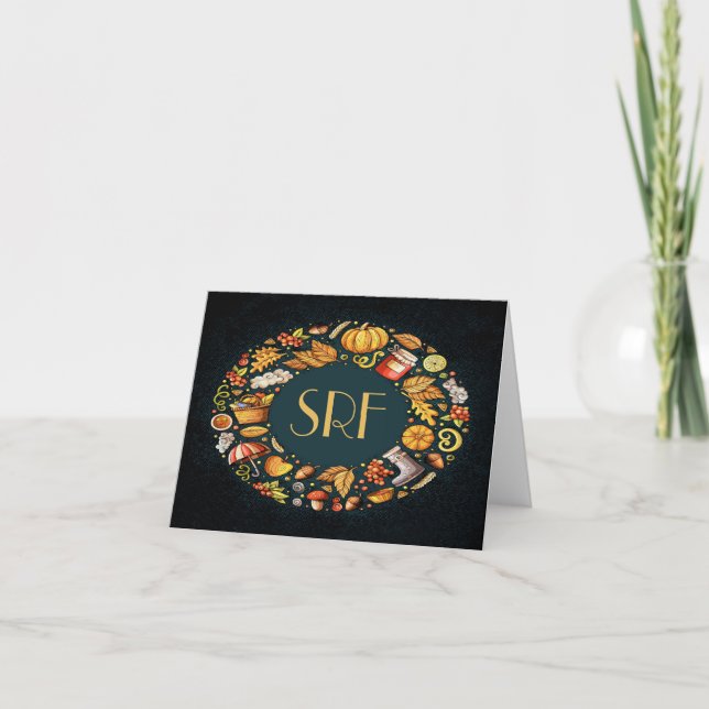 Autumn Notecard Stationery (Front)