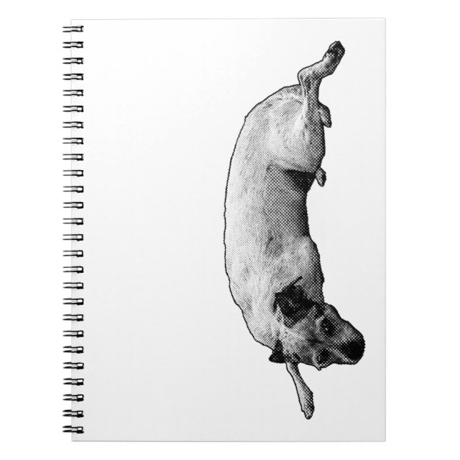 Autumn Notes with Retro Pup Energy Notebook (Front)
