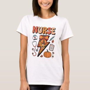 Autumn Nurse – Cute Fall Medical Professional  T-Shirt