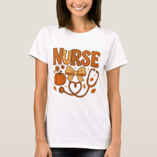 Autumn Nursing|Pumpkins Fall nursing|Fall nurse pn T-Shirt