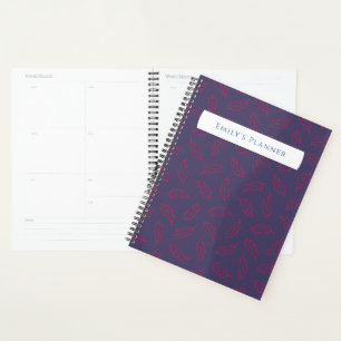 Autumn Oak Planner - plum/berry