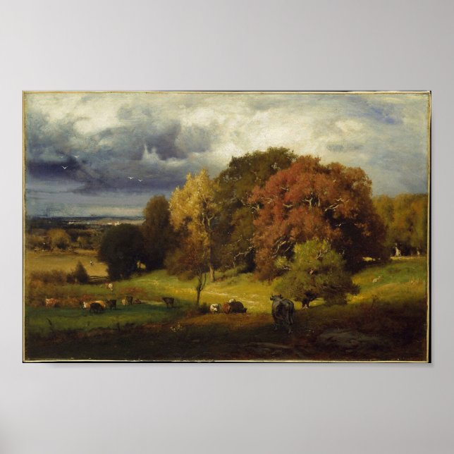 Autumn Oaks George Inness Print (Front)
