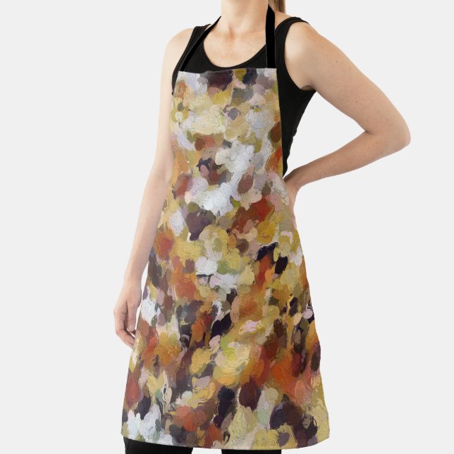 Autumn Oil Abstract Apron (Insitu)
