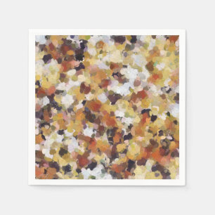 Autumn Oil Abstract Napkin