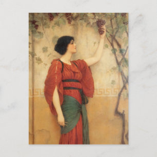 Autumn Oil Painting Postcard