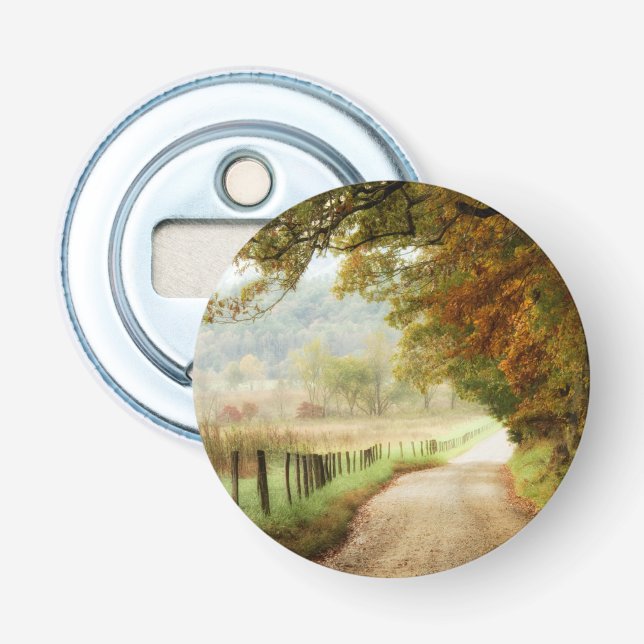 Autumn on a Country Road Bottle Opener (Front)