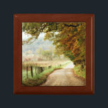 Autumn on a Country Road Gift Box<br><div class="desc">Home Décor</div>