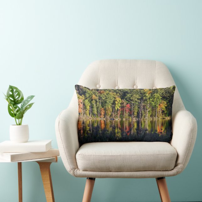 Autumn On Beardsley Pond Lumbar Cushion (Chair)