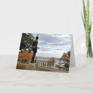 Autumn on Cole's Hill, Plymouth MA card