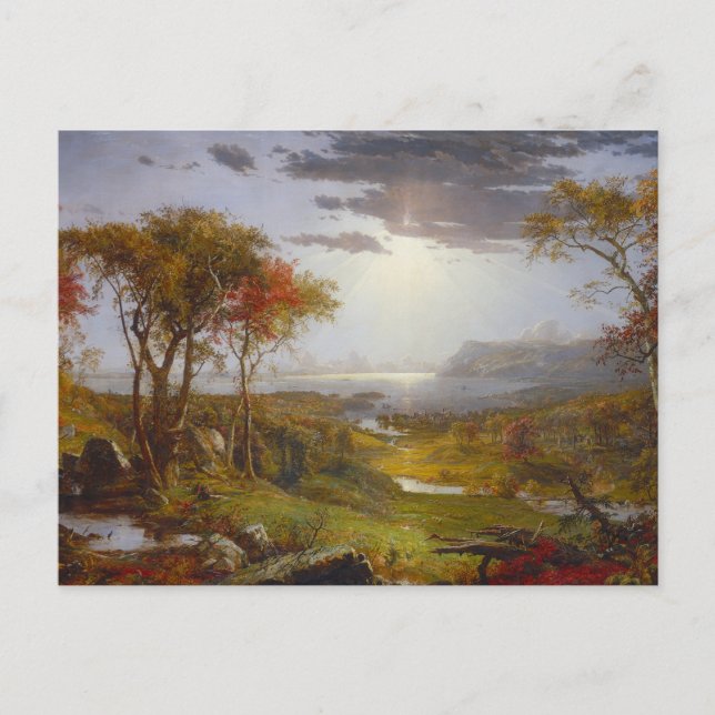 Autumn On the Hudson River Postcard (Front)