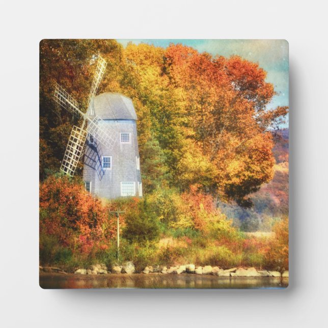 Autumn On The River Plaque (Front)